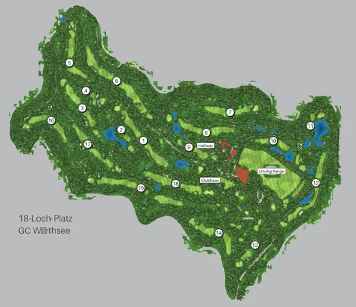 Pixel Golf · Platzübersicht Golfclub Wörthsee
